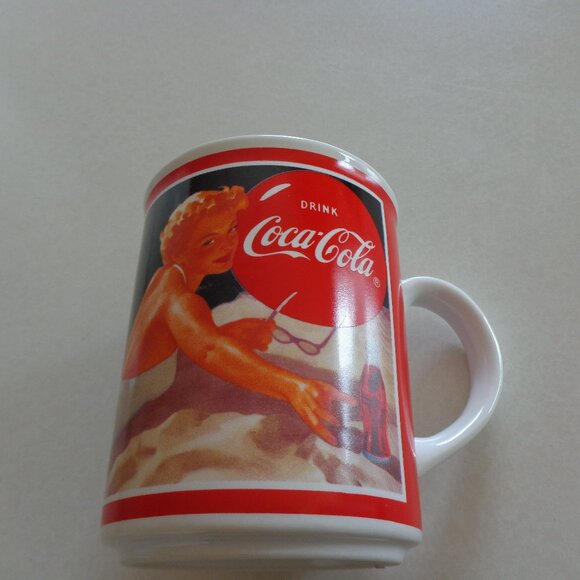 1987 VTG Coca Cola "Through‎ the Years" 1950 Advertising Mug Cup - Picture 1 of 7